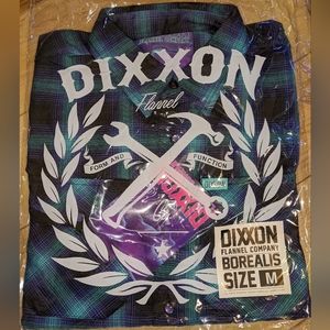 Dixxon Men's Medium Blue Borealis Flannel New In Bag With Tags